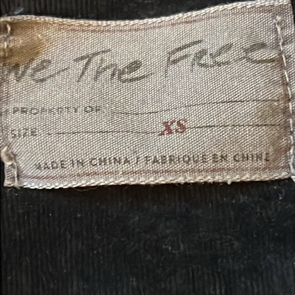 We The Free Sure Thing Bomber Corduroy Black Jacket Size XS - Picture 8 of 9